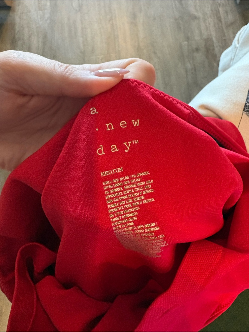 Red A new day bodysuit - Picture 3 of 4